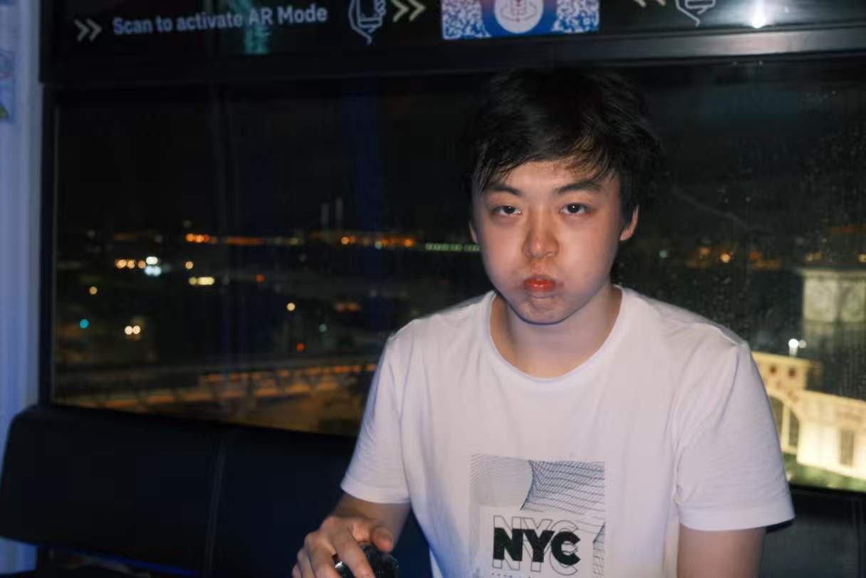 Zhaoyang Liu during an evening out